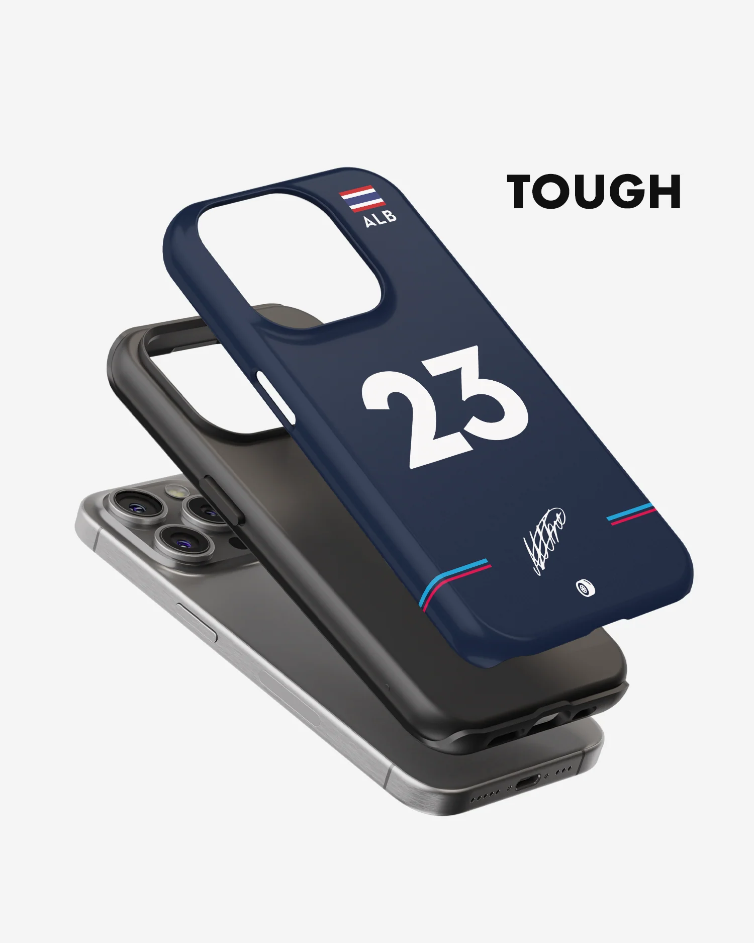 Alex Albon 2022 Williams F1 Phone Case - Image 3
