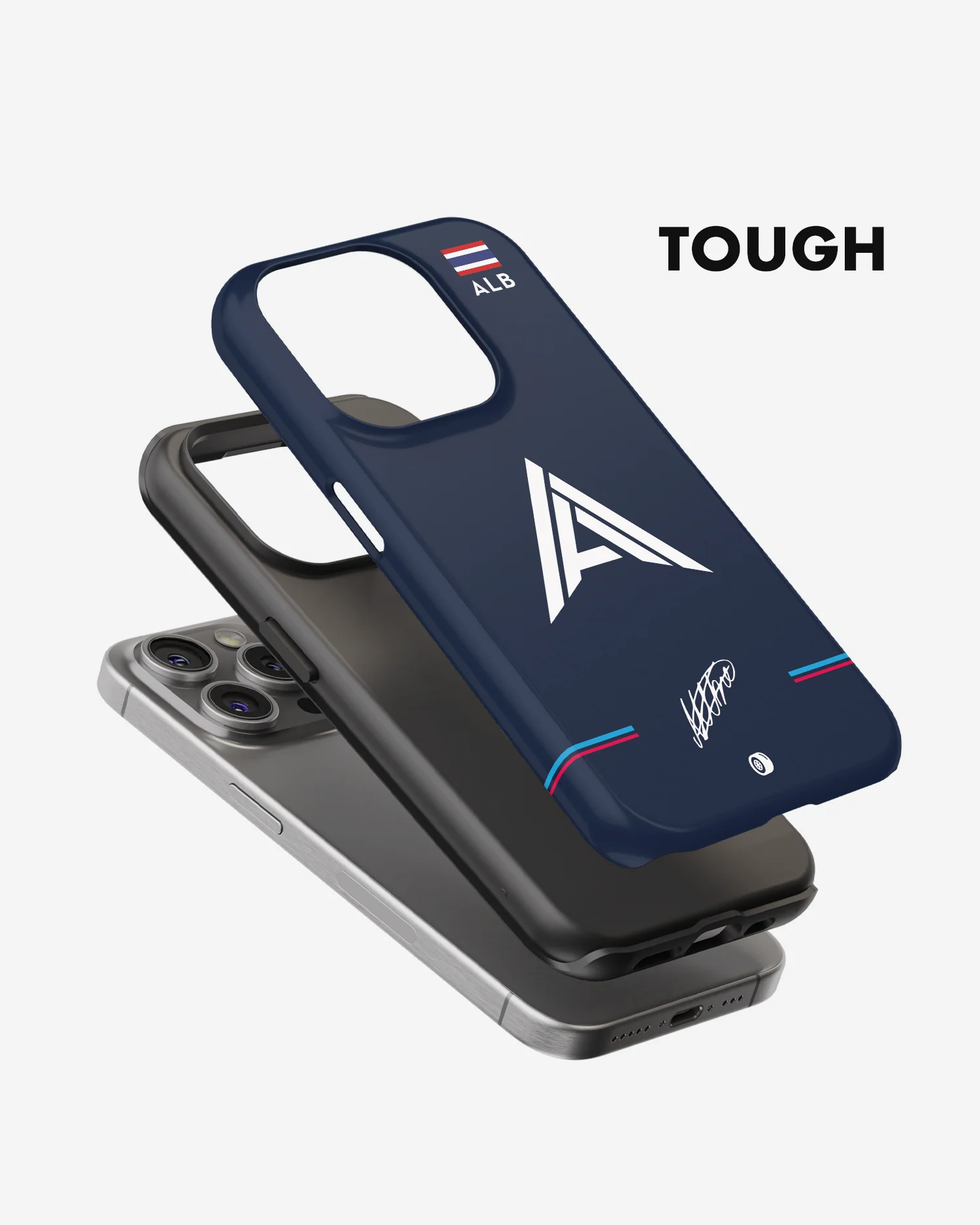 Alex Albon Logo 2022 Williams F1 Phone Case - Image 3
