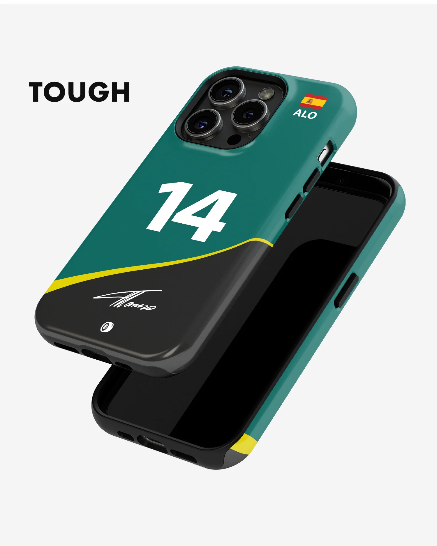 Fernando Alonso 2023 Aston Martin F1 Phone Case - Image 6