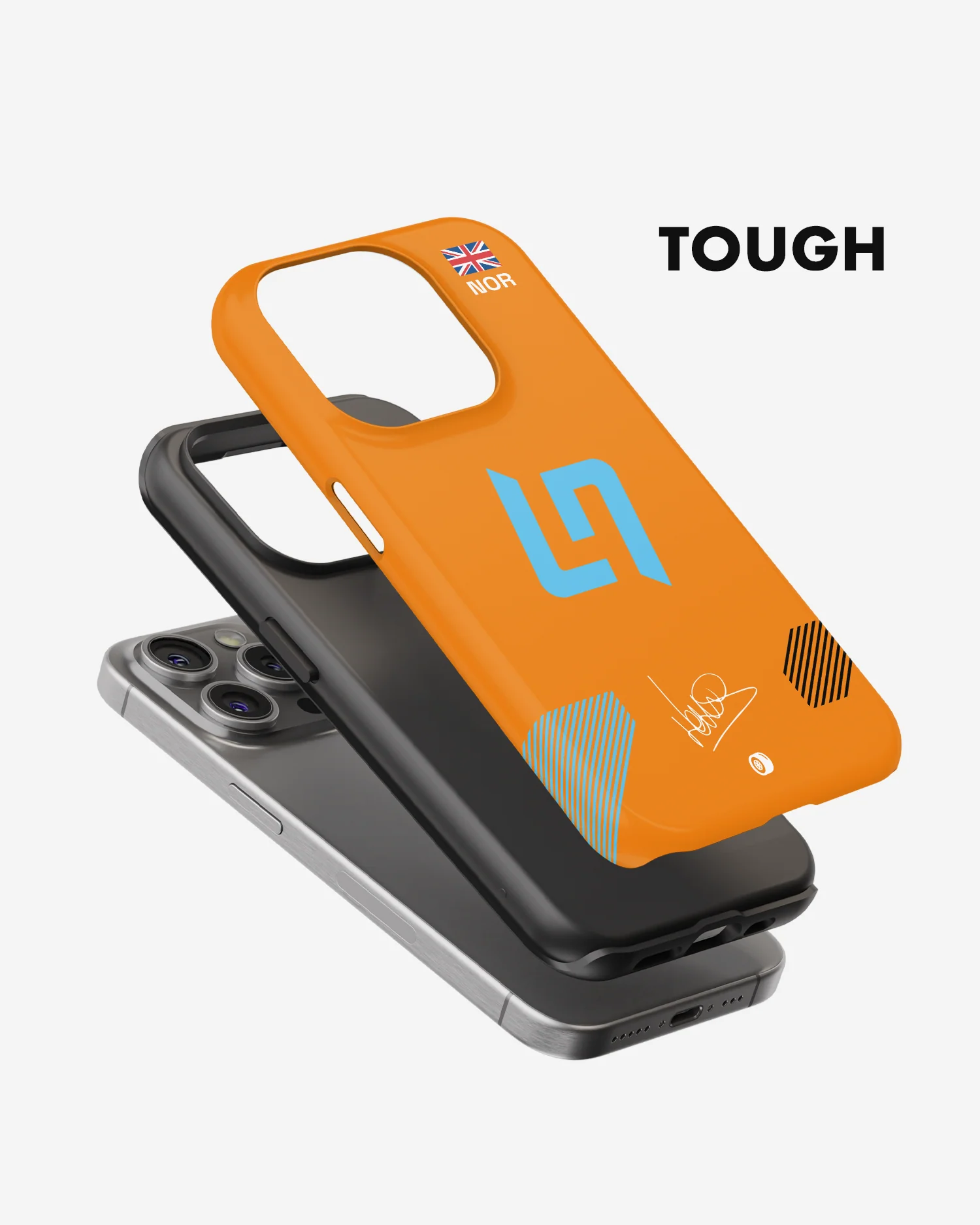 Lando Norris Logo 2022 McLaren F1 Phone Case - Image 3