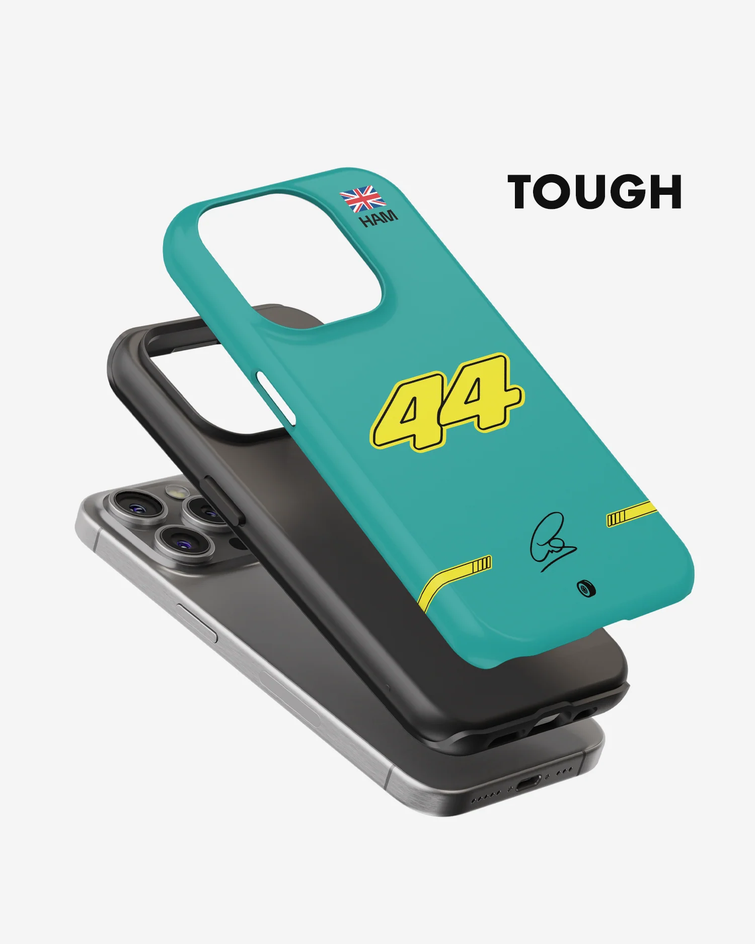 Lewis Hamilton Yellow Edition 2022 F1 Phone Case - Image 3